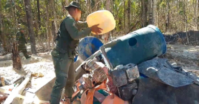 Operación Neblina 2025 destruye campamento logístico en el estado Amazonas