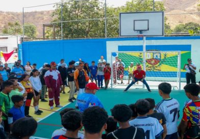 Rehabilitado espacio deportivo con el Plan Mi Cancha Bonita en San Joaquín de Turmero